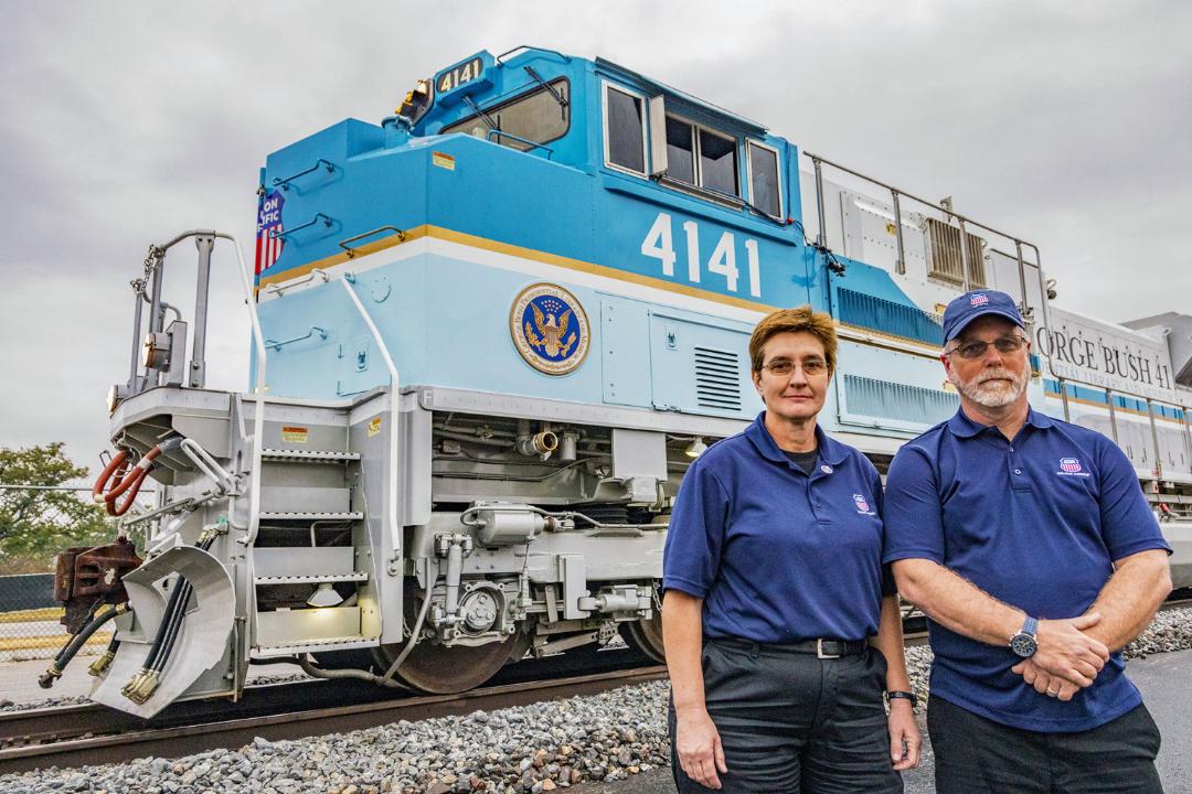 Locomotive Engineer June Nobles and Conductor Randy Kuhaneck felt the funeral train created a renewed sense of unity among Americans.