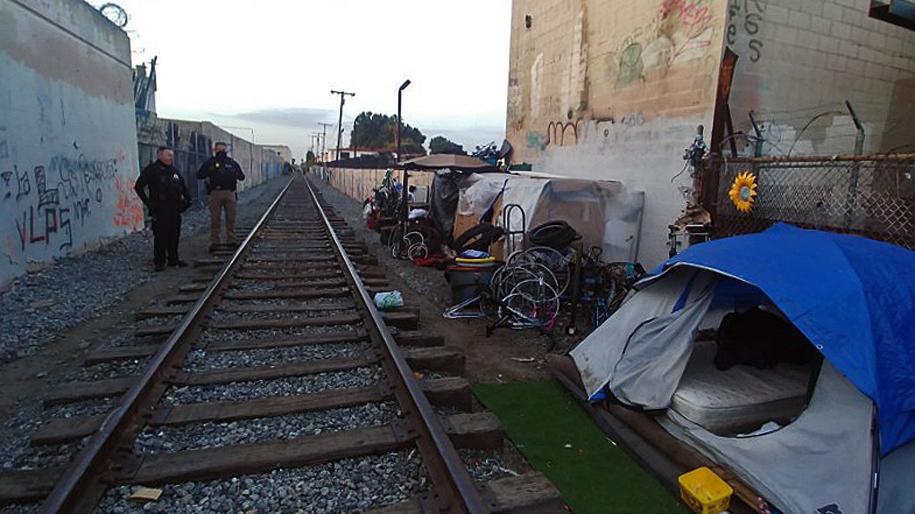 Large Retina | Homeless encampment