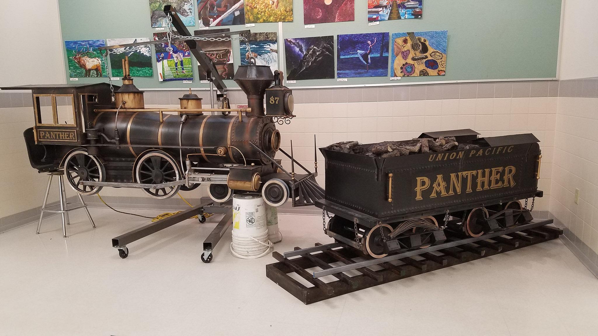 Original | Model train/tender for Wyoming school project