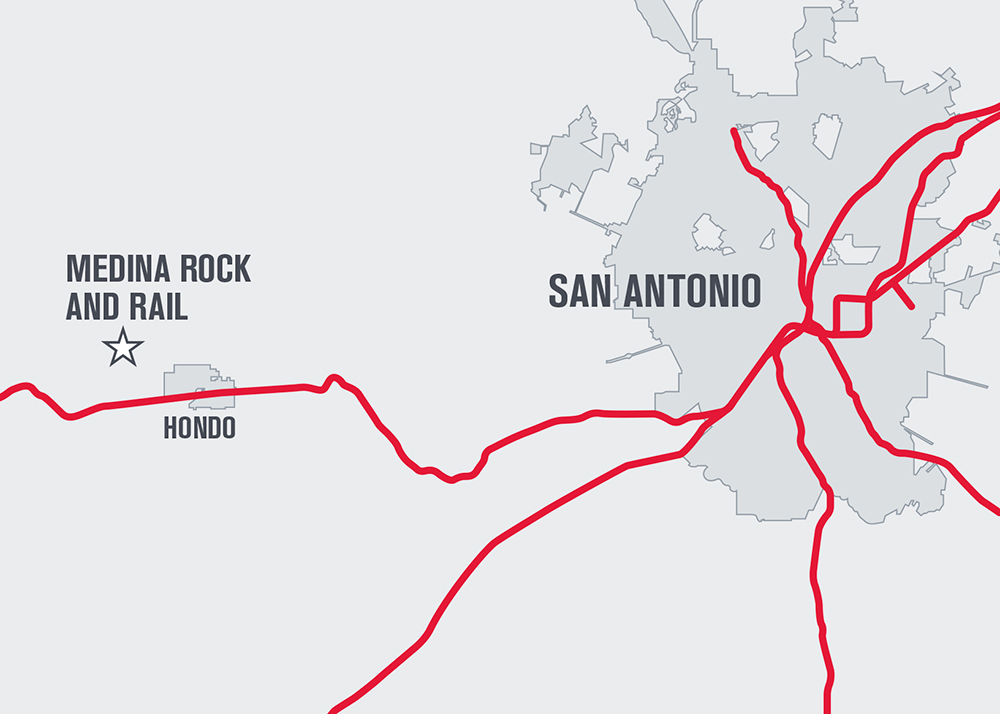 Inside Track: Martin Marietta - Median Rock and Rail map