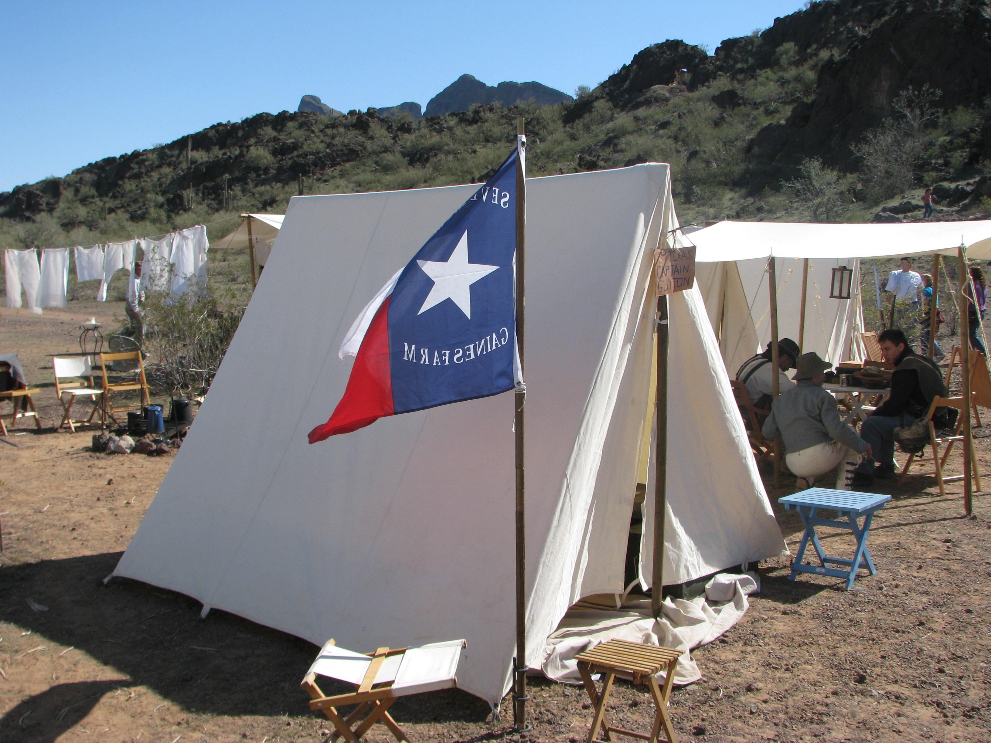 Rendition Original | Texas tent at Picacho re-enactment
