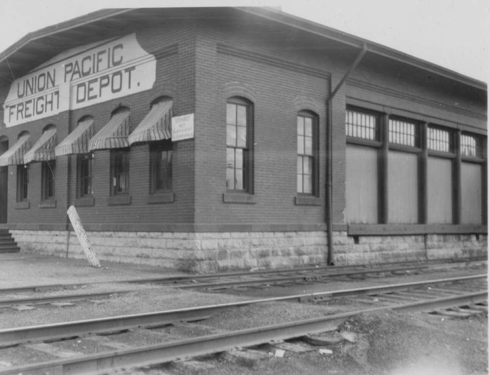 Photograph of the Union Pacific freight depot in Kearney, Nebraska