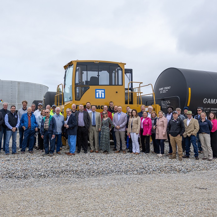 Ribbon-cutting ceremony of new Capital Area Rail Terminal in Jefferson City, Missouri