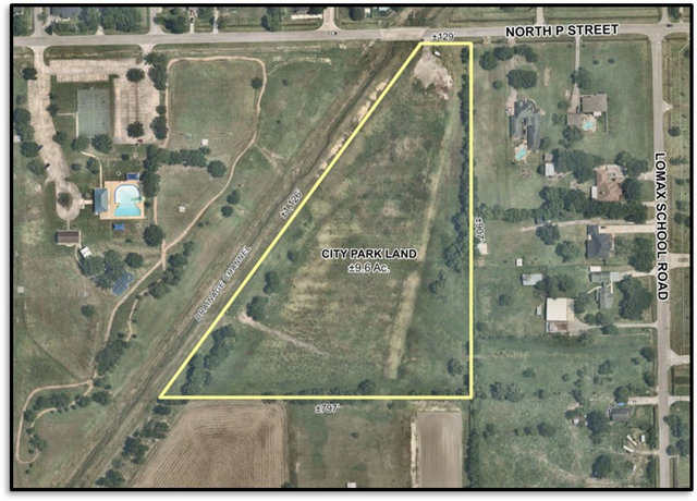 Area where park would be devloped
