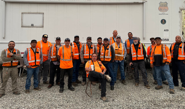Engineering teams safely completed a series of track projects