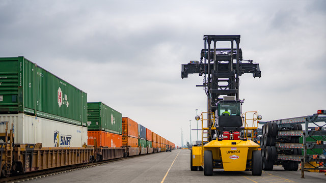 Union Pacific's Inland Empire Intermodal Terminal in Southern California