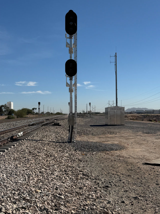 Upgrades to Casa Grande Yard include a new signal control point that safely expedites yard access for freight trains entering and exiting Union Pacific’s main line. 