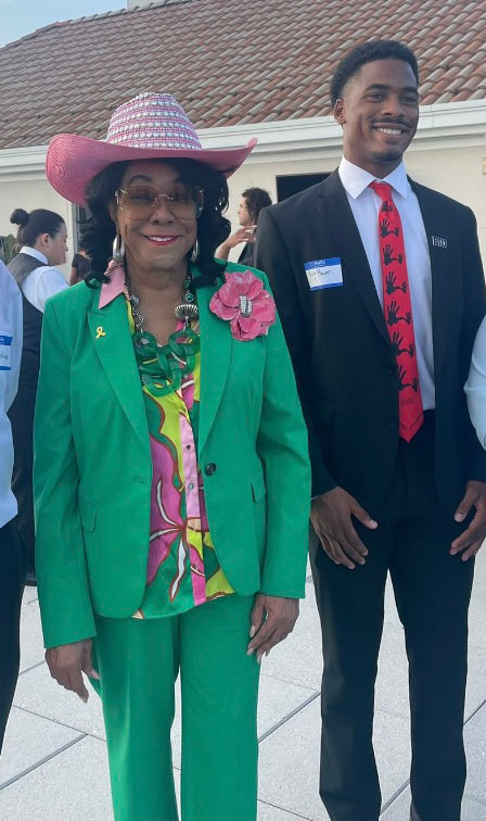 Raja Bowen and Congresswoman Frederica Wilson
