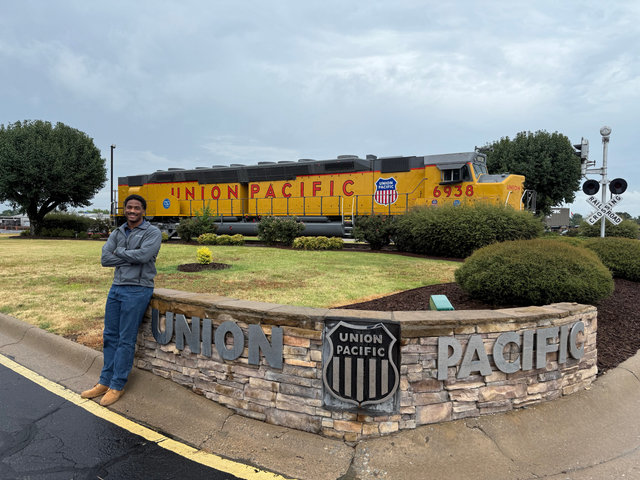 Mechanical Summer Intern Raja Bowen visits Jenks Locomotive Shop in North Little Rock, Arkansas, to see Union Pacific’s Mechanical team in action. 