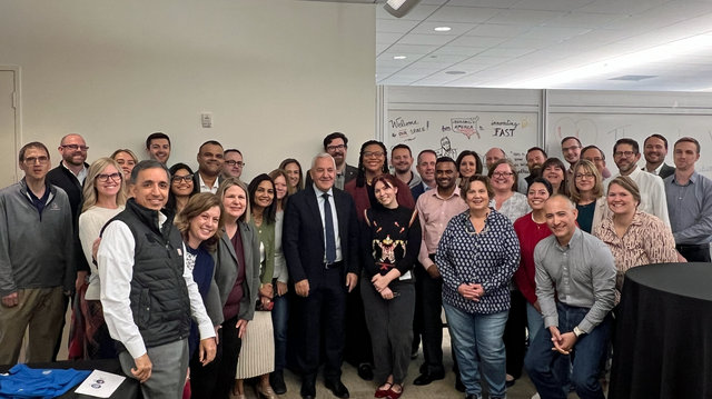 CEO Jim Vena thanks the cross-departmental team who made the new UP.com happen. 