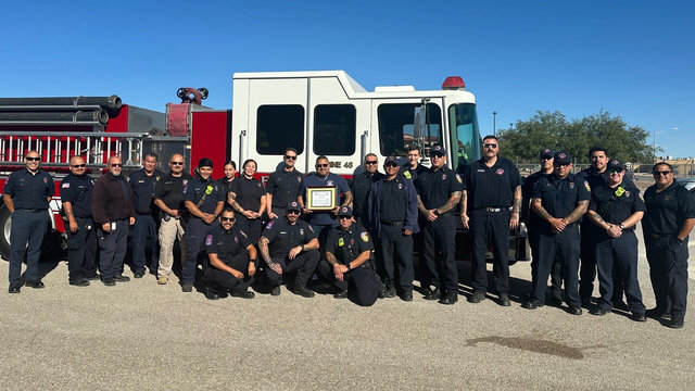 Union Pacific’s hazmat team is recognized by Fort Bliss military leaders and first responders