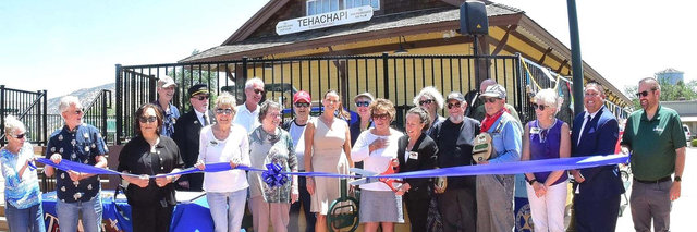 Tehachapi’s Train Town USA designation took place during a ribbon-cutting ceremony, held in honor of the Historic Tehachapi Railroad Depot and Museum’s 15th anniversary.