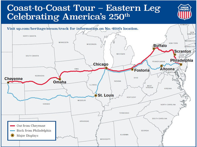 Big Boy Eastern Leg Map