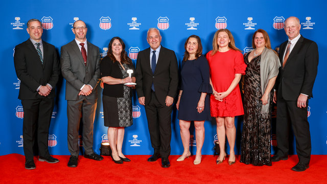From left: Dave Newman, senior counsel; Matthew Peck, manager, Law; Angie Conn, senior manager-Legal Support Services; Jim Vena, CEO; Shawn Lanka, manager-Legal Support Services; Christina Conlin, executive vice president, chief legal officer and corporate secretary; Rebecca Gregory, vice president-Administration and chief of staff; and Jeff Teten, manager-Business Integration. 