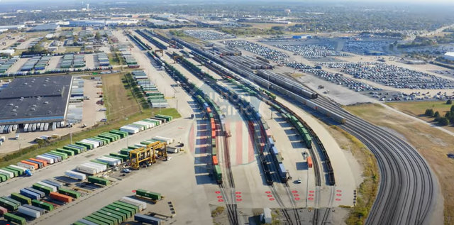 Union Pacific Mesquite, Texas Intermodal Terminal video