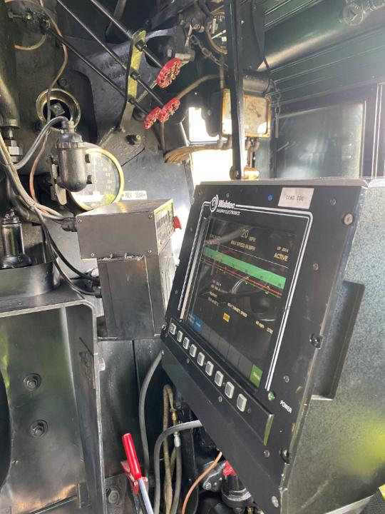 PTC display unit inside the Big Boy cab.