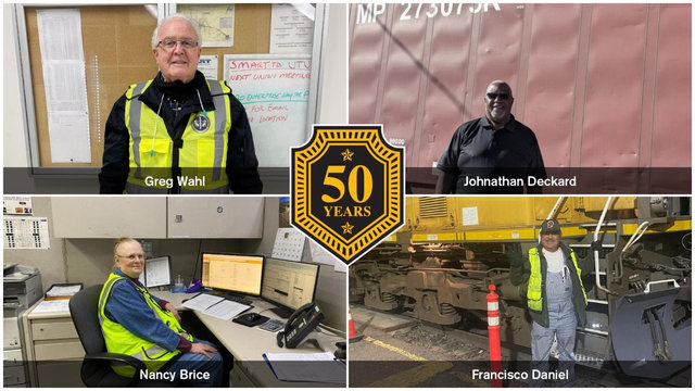 Large | 2022 Union Pacific 50-year employees