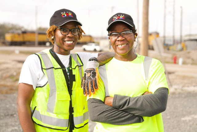 Kayla and Rolette Sudds, Two Generation Railroaders, Strang, TX