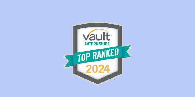 2023 Vault Internship Awards Graphic | MR