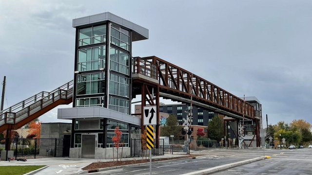 New pedestrian bridge in Salt Lake City