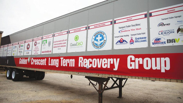 Golden Crescent Long Term Recovery Group disaster relief trailer | MR