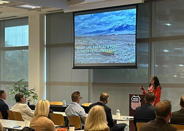 President Beth Whited presents at business development gathering | L
