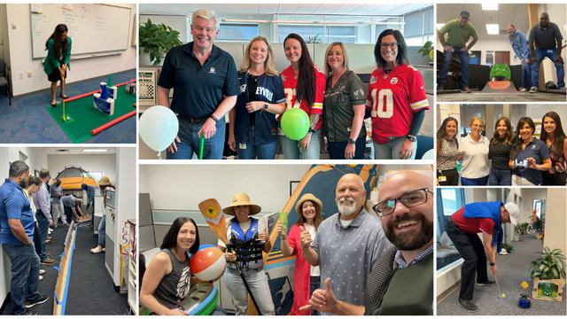 Law and Risk Management play mini golf as socials for United Way | MR