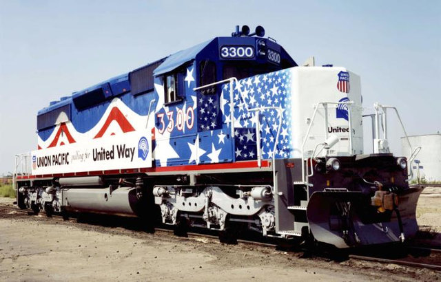 No. 3300 - United Spirit Locomotive Promoting United Way