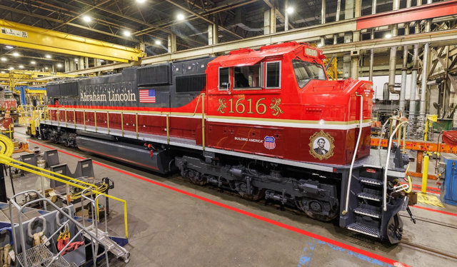Lincoln Locomotive No. 1616 inside the Jenks Locomotive Shop | MR