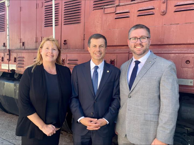 Kelli Oâ  Brien, Pete Buttigieg and Brian Walden | M