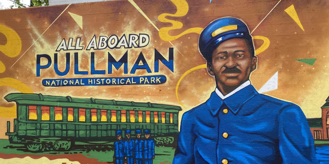 Mural at the Pullman National Historical Park | MR