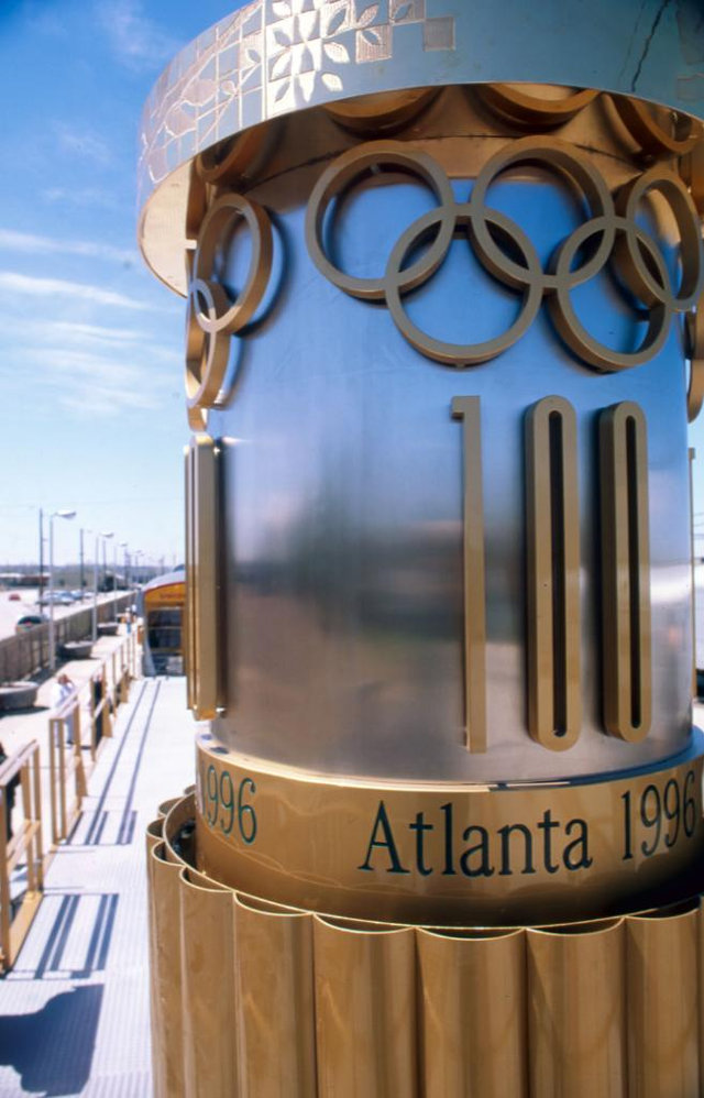 Large | Heritage Fleet: 1996 Olympic torch close up