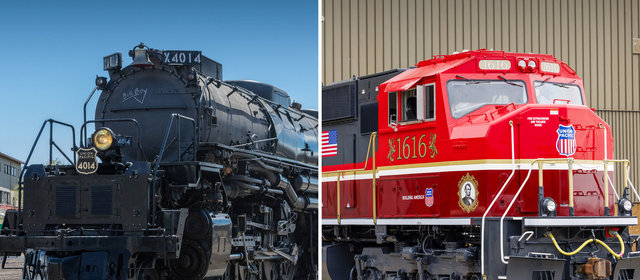 Big Boy locomotive No. 4014 and Lincoln Locomotive No. 1616 | MR