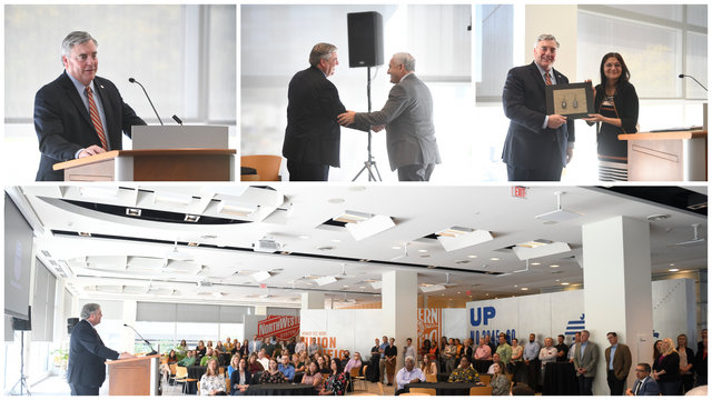Scott Moore retirement celebration collage | LR