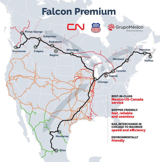 Falcon Premium Service Map | O
