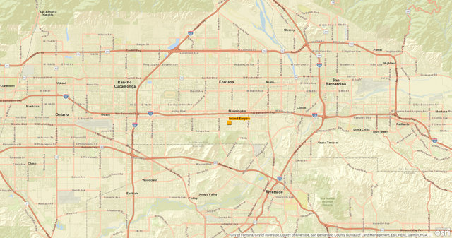 Los angeles inland empire map