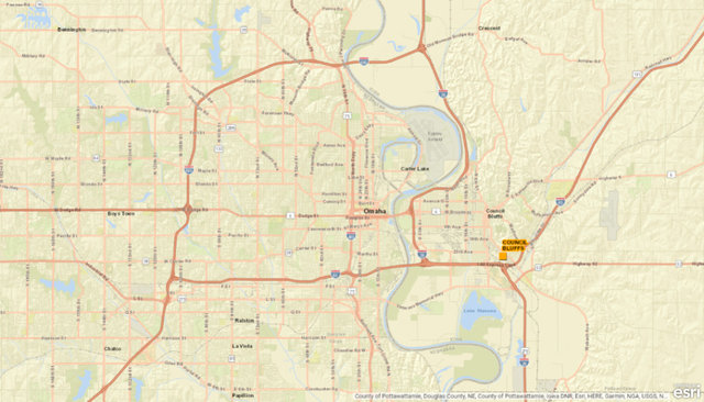 Original | Intermodal Terminal Map Council Bluffs