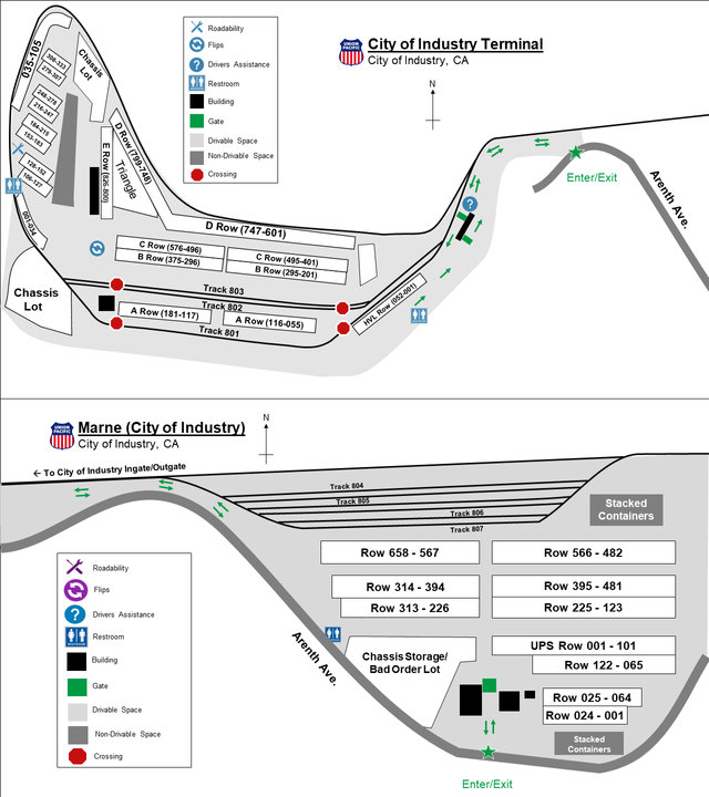 Los angeles detailed facility map