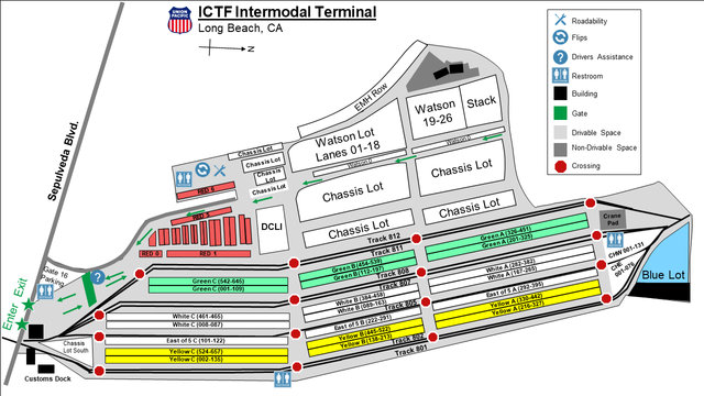 Los angeles ICTF detailed facility map