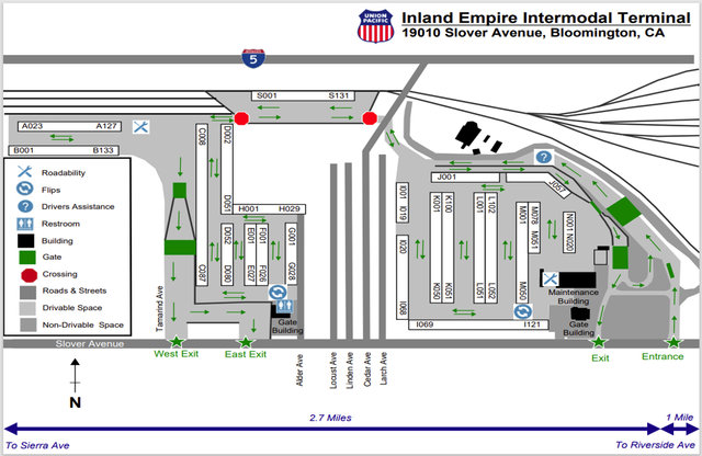 Los angeles inland empire detailed facility map