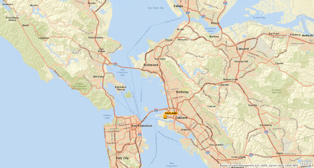 Oakland facility map