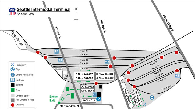Seattle detailed facility map