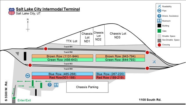 Salt lake city detailed facility map