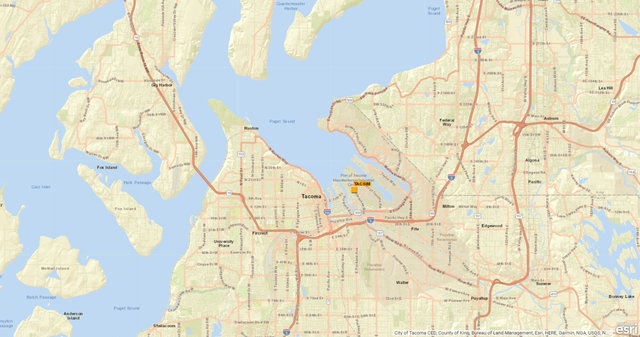 Tacoma facility map