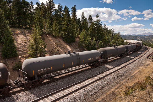 Asphalt Tank Car Train