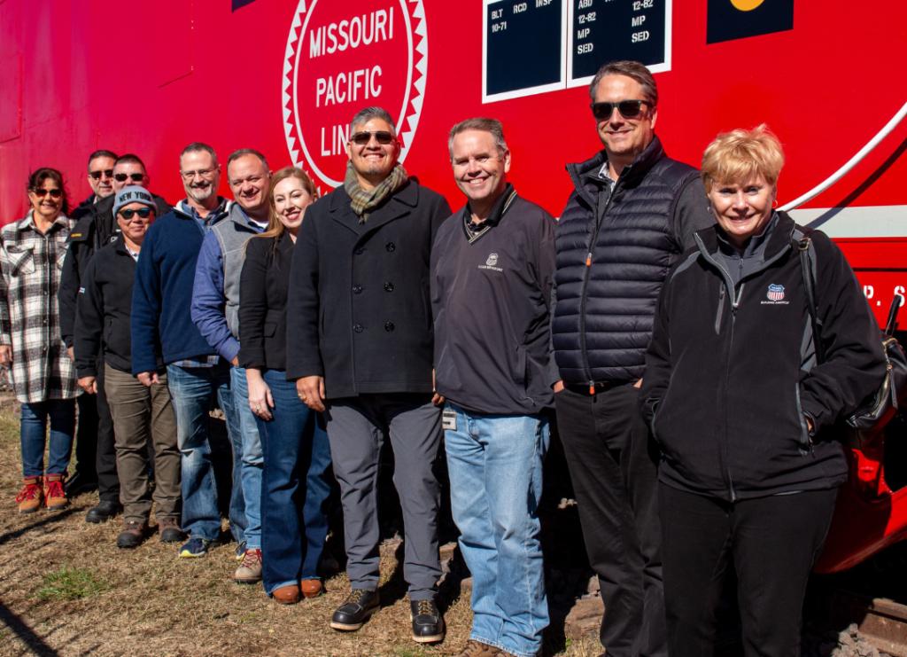 Pleasant Hill caboose ribbon cutting attendees | L