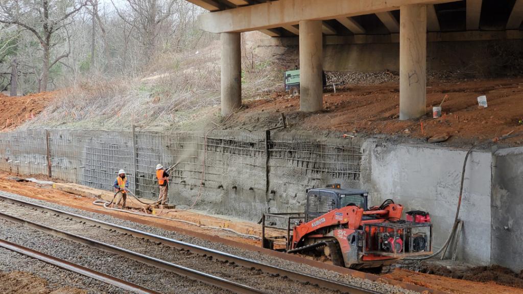 Soil Nail Wall - Texas Track Growth Story | LR