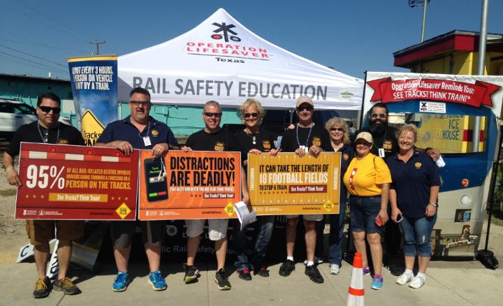 Texas Operation Lifesaver public safety event