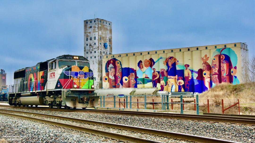 Wichita Mural with UP No. 1979