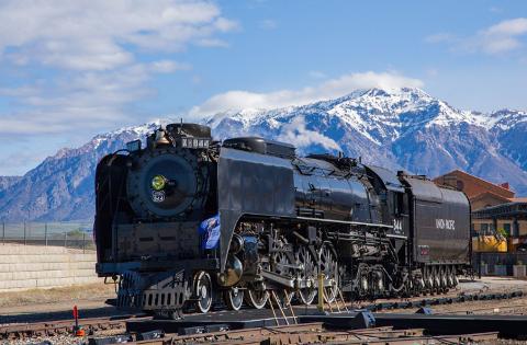 No. 844 is staged prior to the May 9 event in Ogden.